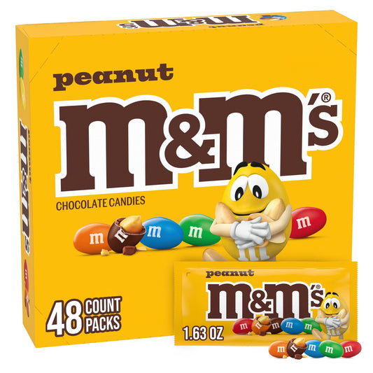 미국직구 M&M'S Peanut 초콜릿 49g / M&M'S Peanut Milk Chocolate Candy, Singles Size, 49g, 48 pk. 1
