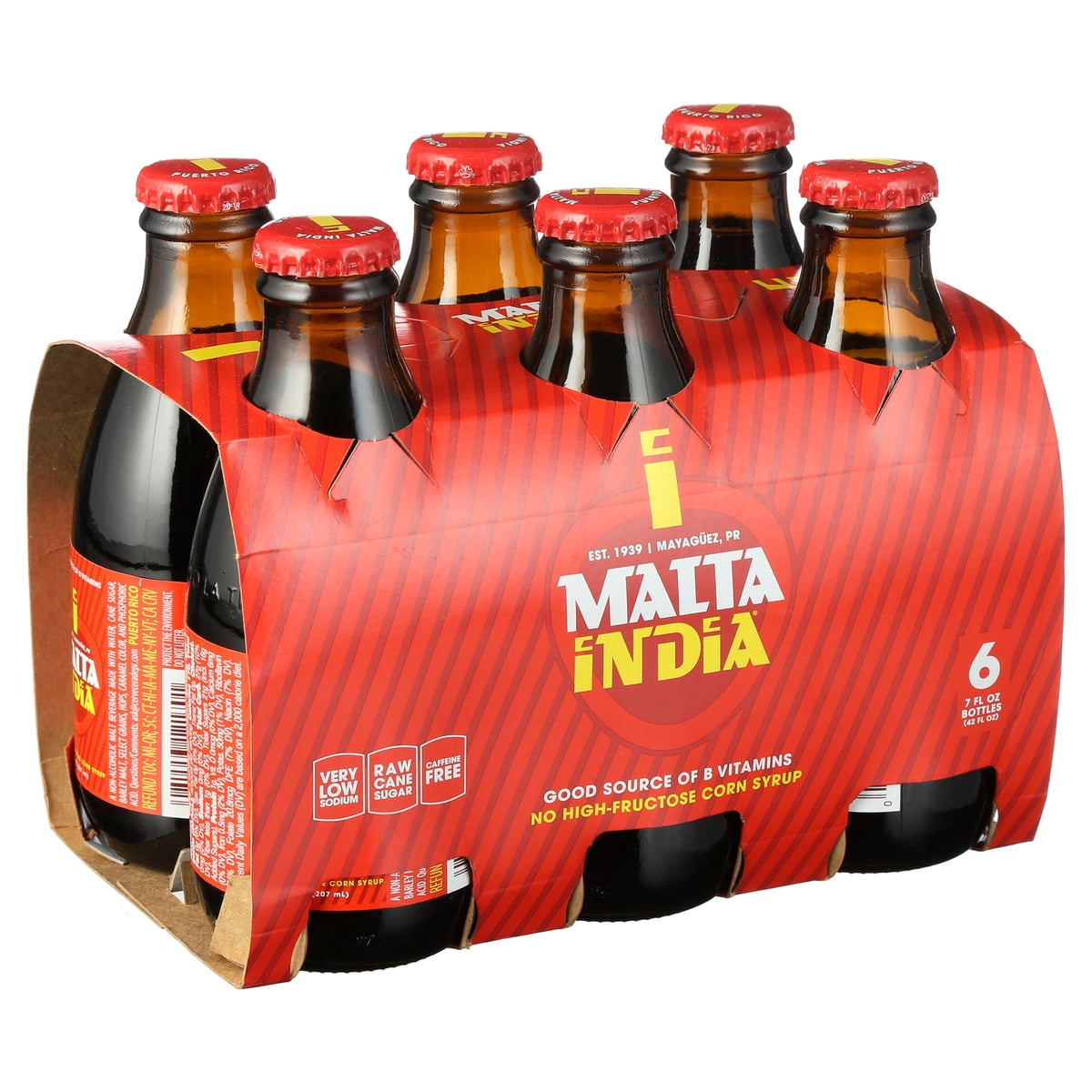 미국직구 Malta India Malt 207ml 6팩 / Malta India Malt Beverage, 6 Pack, 207ml Glass Bottles x2 Bundle 1