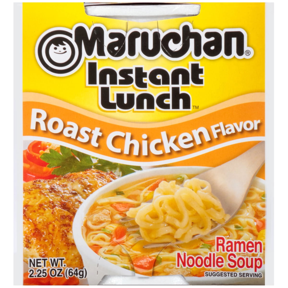 미국직구 Maruchan Instant Lunch 64g 2팩 / Maruchan Instant Lunch Ramen Noodles, Roast Chicken Flavor, 64g 1