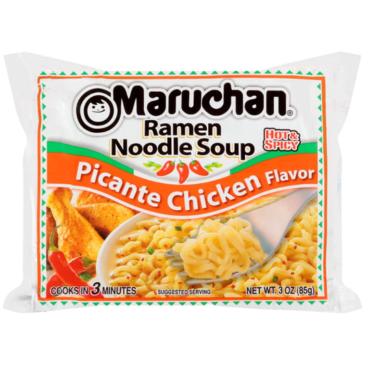 미국직구 Maruchan Ramen Noodle 85g 2팩 / Maruchan Ramen Noodle Soup, Picante Chicken Flavor Instant Noodl 1