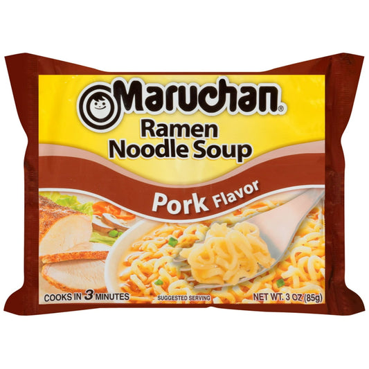 미국직구 Maruchan Ramen Noodle 85g 2팩 / Maruchan Ramen Noodle Soup, Pork Flavor Instant Noodles, 85g, 2  1