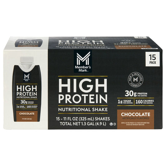 미국직구 멤버스마크 초콜릿 325ml / Member's Mark 30g High Protein Nutritional Shake, Chocolate 325ml, 15 1