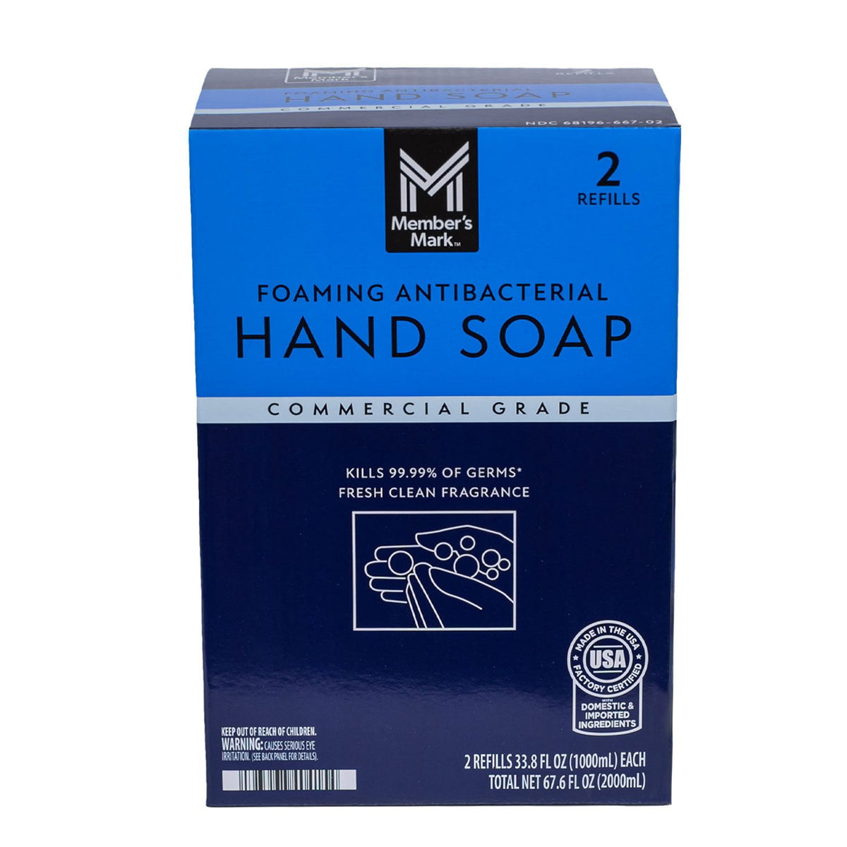 미국직구 멤버스마크 2.0L / Member's Mark Antibacterial Foaming Hand Soap, 2.0L, 2 refills 1
