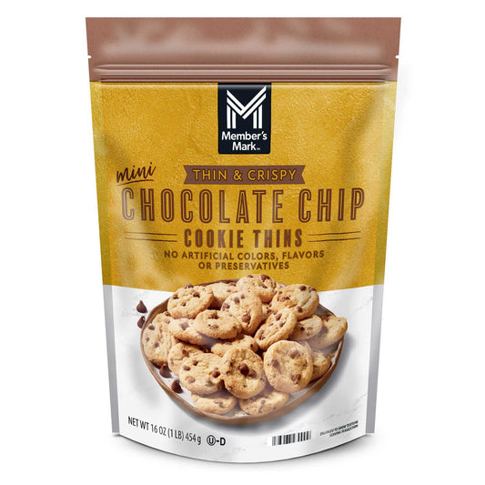 미국직구 멤버스마크 초콜릿 454g / Member's Mark Chocolate Chip Cookie Thins, 454g 1