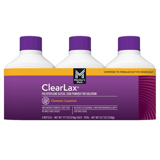 미국직구 멤버스마크 507g / Member's Mark ClearLAX Polyethylene Glycol 3350 Powder, 507g, 3 pk. 1