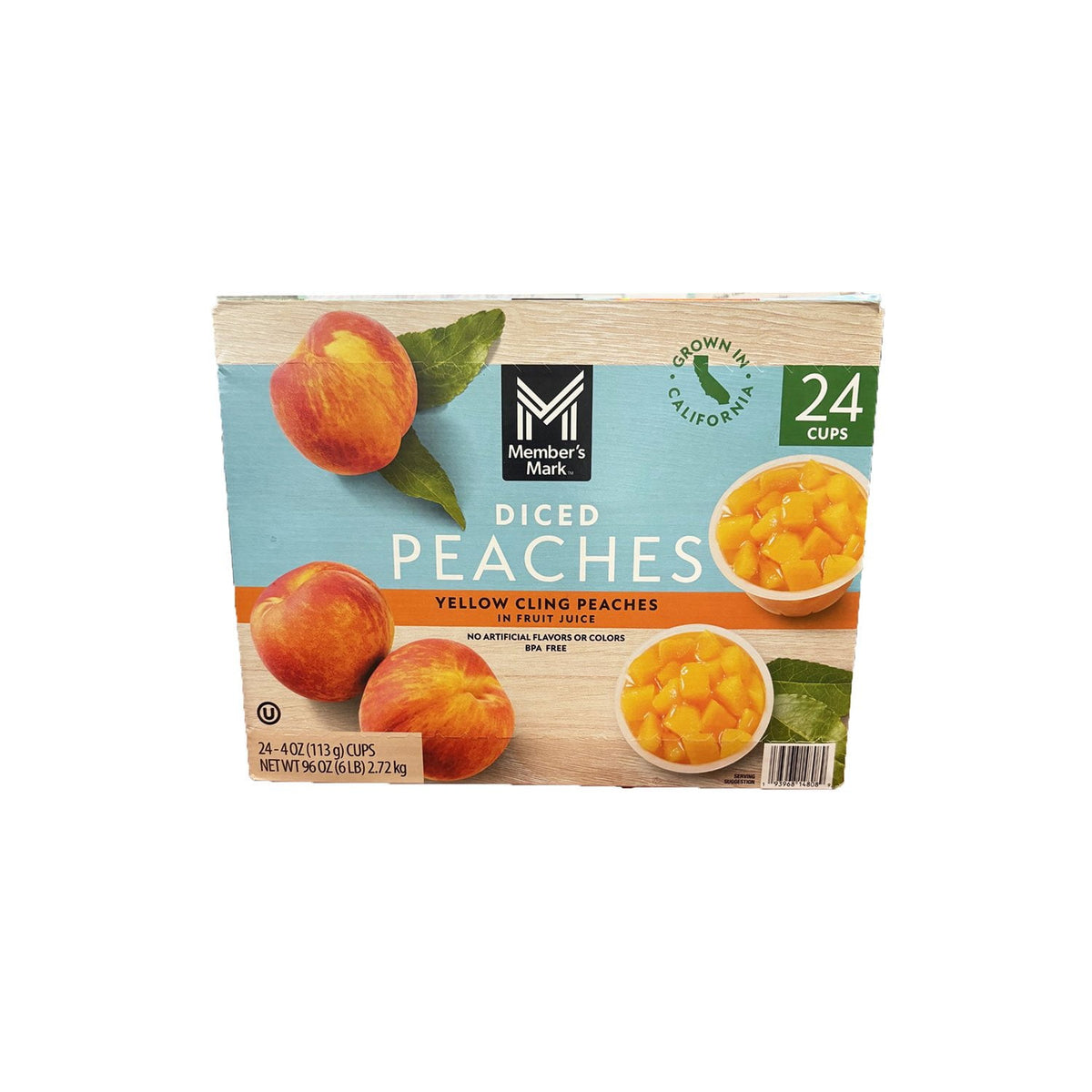 미국직구 멤버스마크 113g 24팩 / Member's Mark Diced Peach Cups, 113g, 24 ct. 1