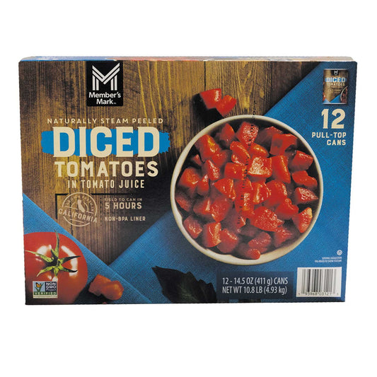미국직구 멤버스마크 411g / Member's Mark Diced Tomatoes in Tomato Juice, 411g, 12 pk. 1