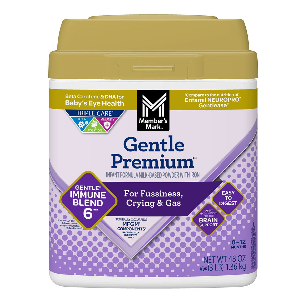 미국직구 멤버스마크 1.4kg / Member's Mark, Gentle Premium Infant Formula, 1.4kg 1
