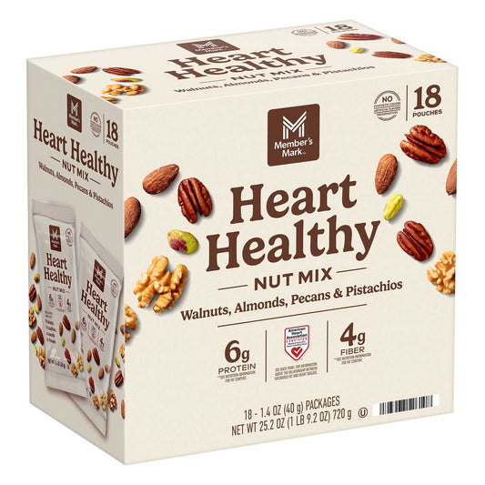 미국직구 멤버스마크 견과 40g / Member's Mark Heart Healthy Nut Mix Multipack, 40g, 18 pk. 1