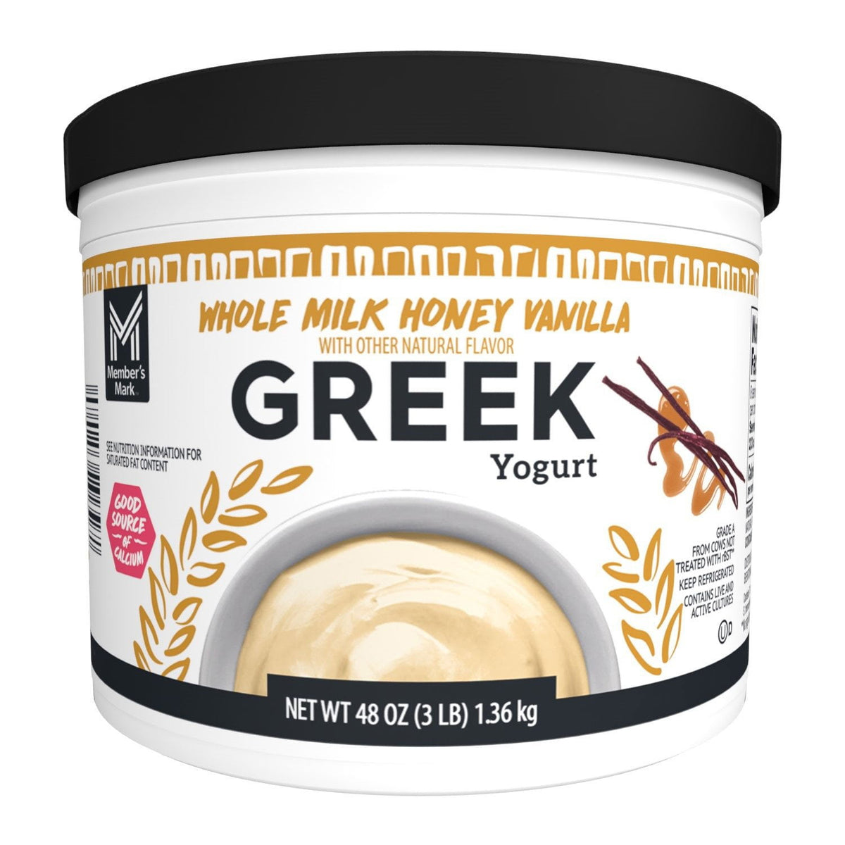 미국직구 멤버스마크 1.4L / Member's Mark Honey Vanilla Whole Milk Greek Yogurt, 1.4L 1