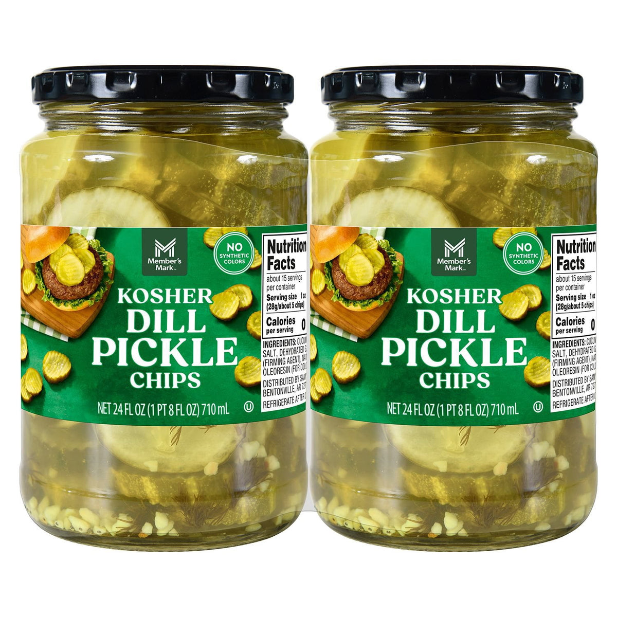미국직구 멤버스마크 710ml / Member's Mark Kosher Dill Pickle Chips, 710ml, 2 pk. 1