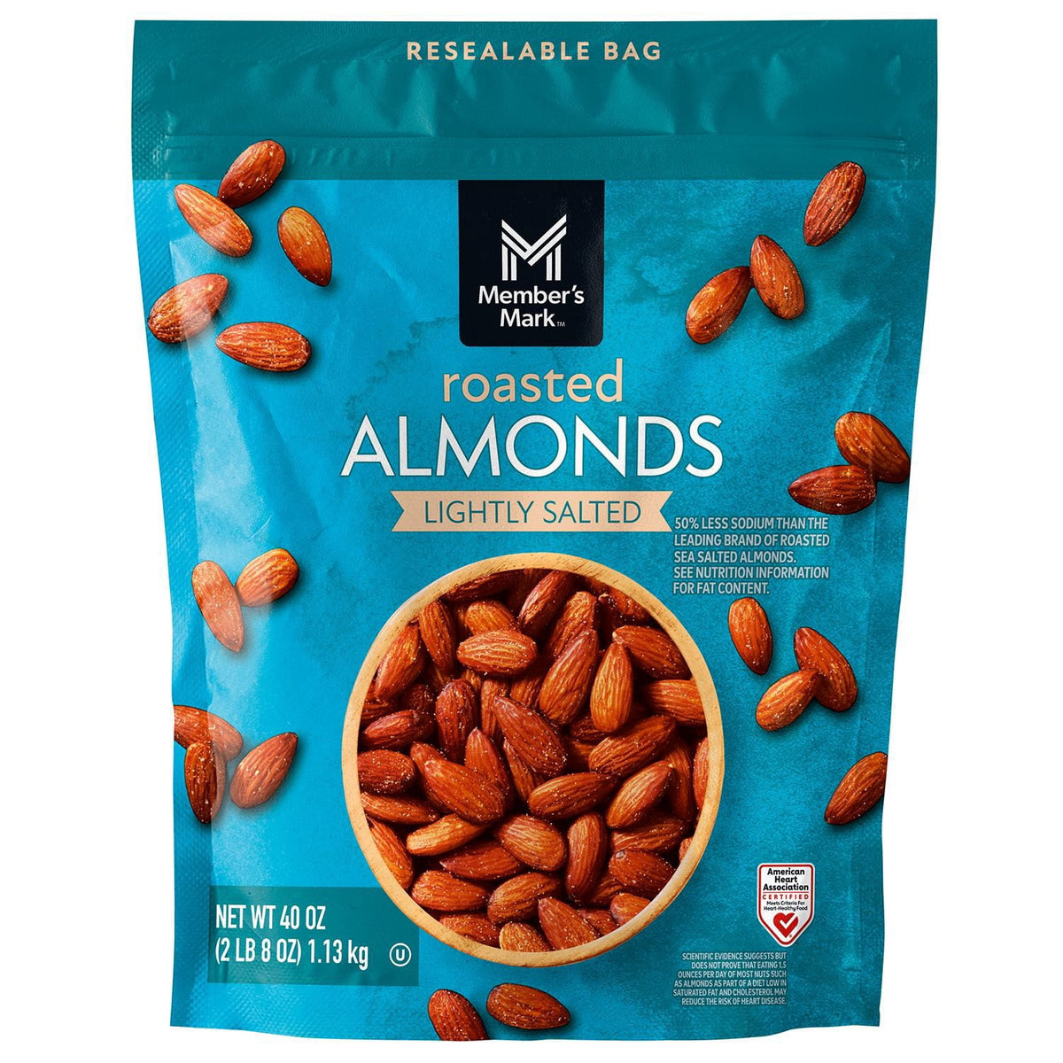 미국직구 멤버스마크 견과 1.1kg / Member's Mark Lightly Salted Roasted Almonds, 1.1kg 1
