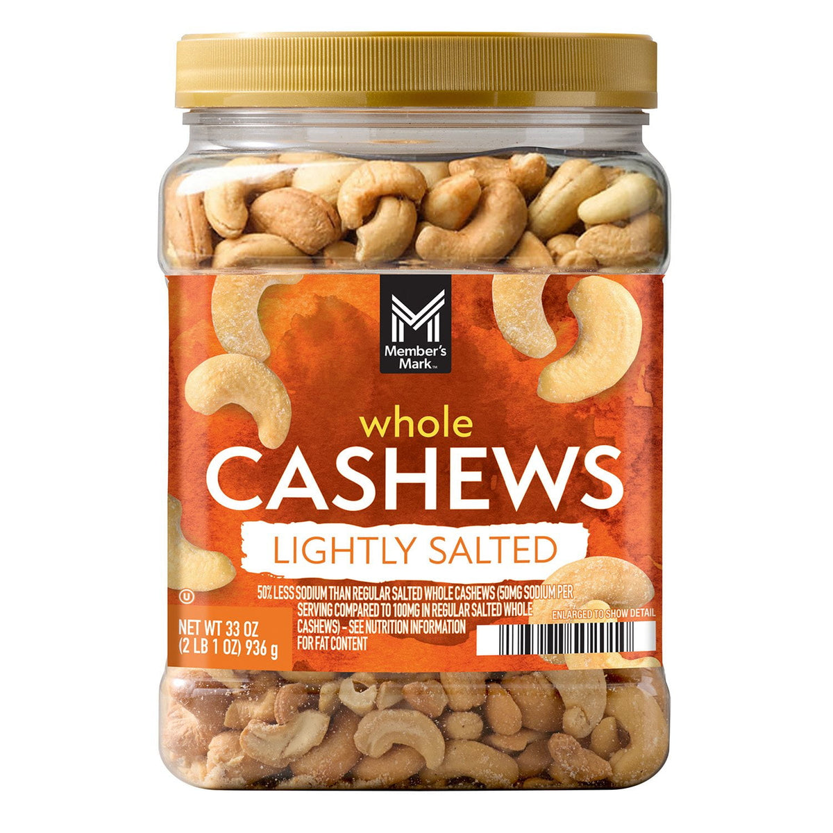 미국직구 멤버스마크 견과 936g / Member's Mark Lightly Salted Whole Cashews, 936g 1