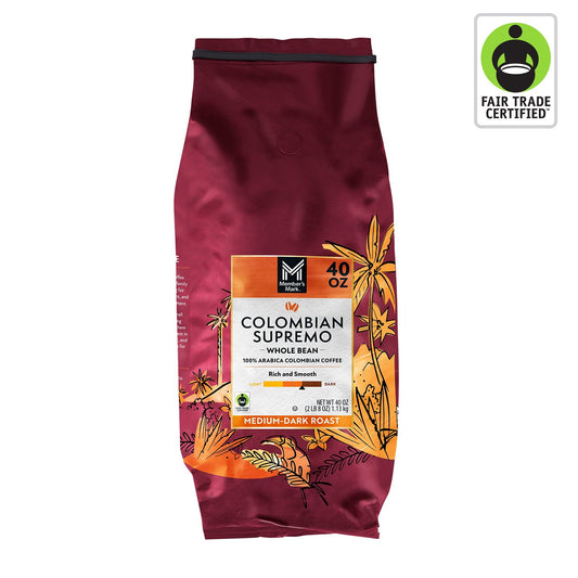 미국직구 멤버스마크 커피 1.1kg / Member's Mark Medium-Dark Roast Whole Bean Coffee, Colombian Supremo 1