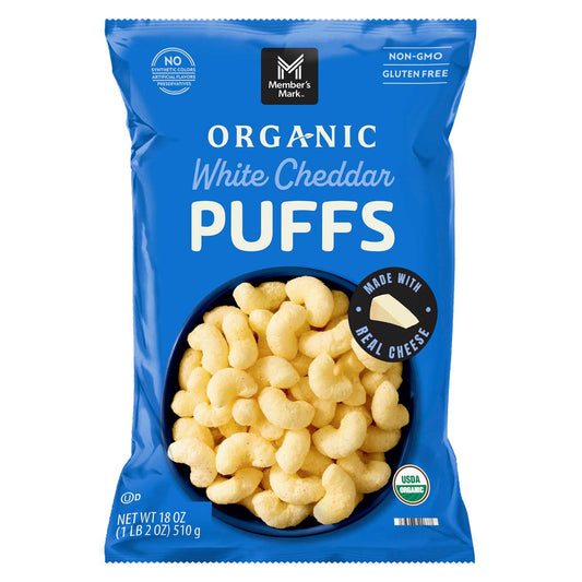미국직구 멤버스마크 510g / Member's Mark Organic White Cheddar Puffs, 510g 1