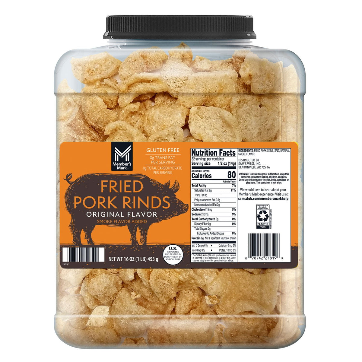 미국직구 멤버스마크 454g / Member's Mark Original Fried Pork Rinds, 454g 1