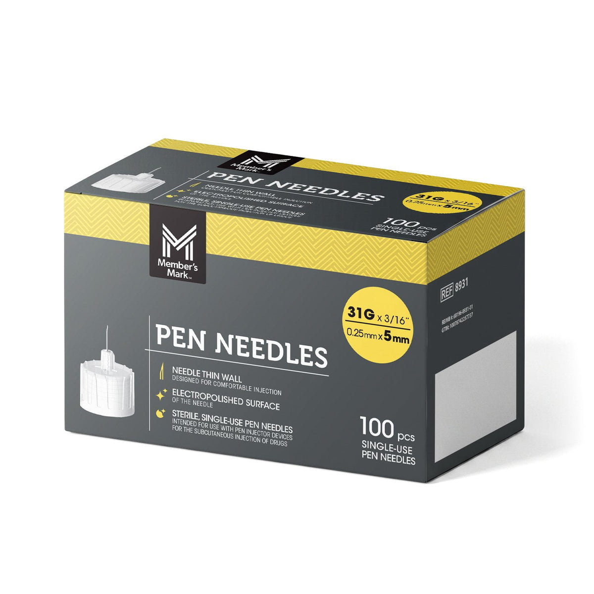 미국직구 멤버스마크 100팩 / Member's Mark Pen Needles 31G x 5mm, 100 ct. 1