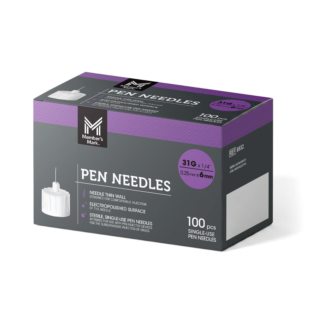 미국직구 멤버스마크 100팩 / Member's Mark Pen Needles 31G x 6mm, 100 ct. 1