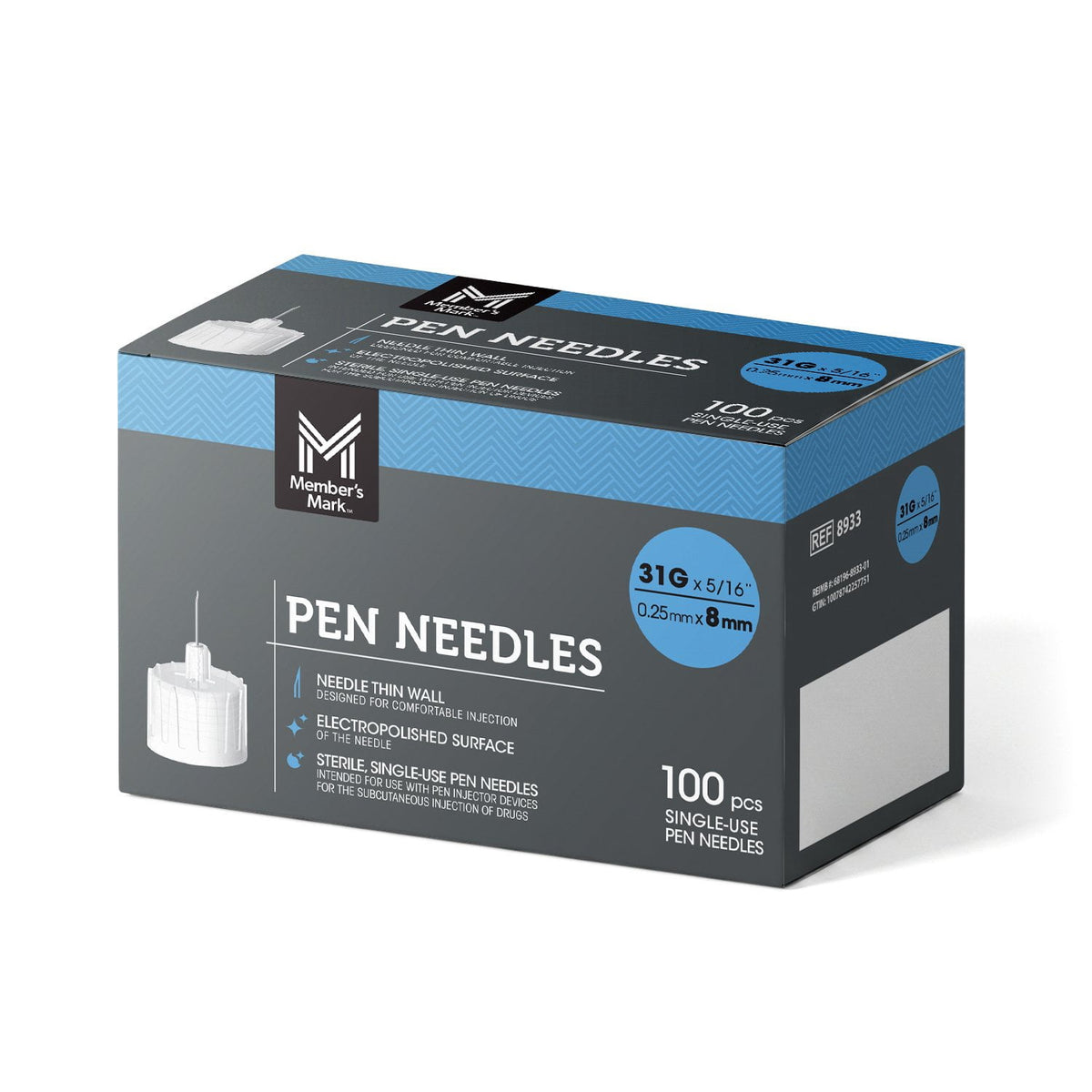 미국직구 멤버스마크 100팩 / Member's Mark Pen Needles 31G x 8mm, 100 ct. 1