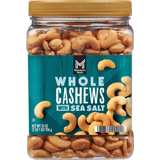 미국직구 멤버스마크 견과 936g / Member's Mark Roasted Whole Cashews with Sea Salt, 936g 1