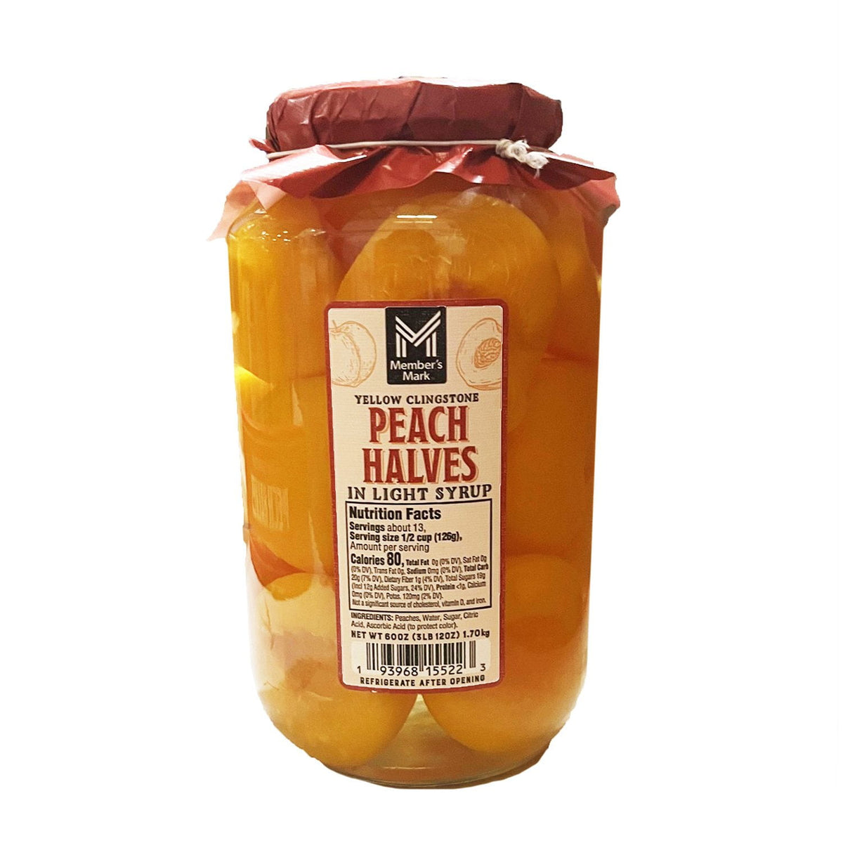 미국직구 멤버스마크 1.7kg / Member's Mark Yellow Clingstone Peach Halves in Light Syrup, 1.7kg 1