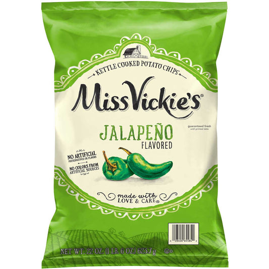 미국직구 Miss Vickie's Jalapeno 624g / Miss Vickie's Jalapeno Kettle Cooked Potato Chips, 624g 1