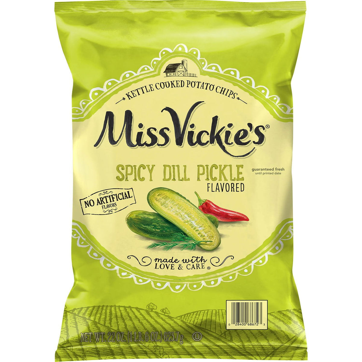 미국직구 Miss Vickie's Spicy 624g / Miss Vickie's Spicy Dill Pickle Potato Chips, 624g 1