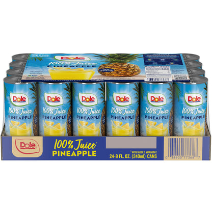 미국직구 Dole 100% Pineapple Juice, 8 fl oz, 24 ct