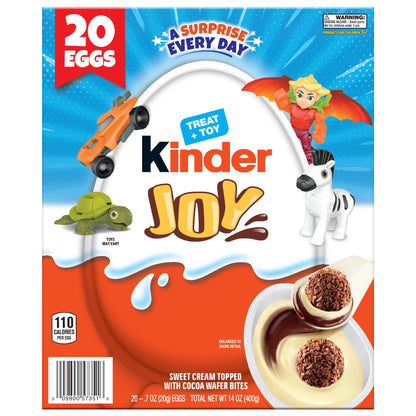 미국직구 Kinder Joy Eggs, Treat + Toy, 0.7 oz, 20 ct