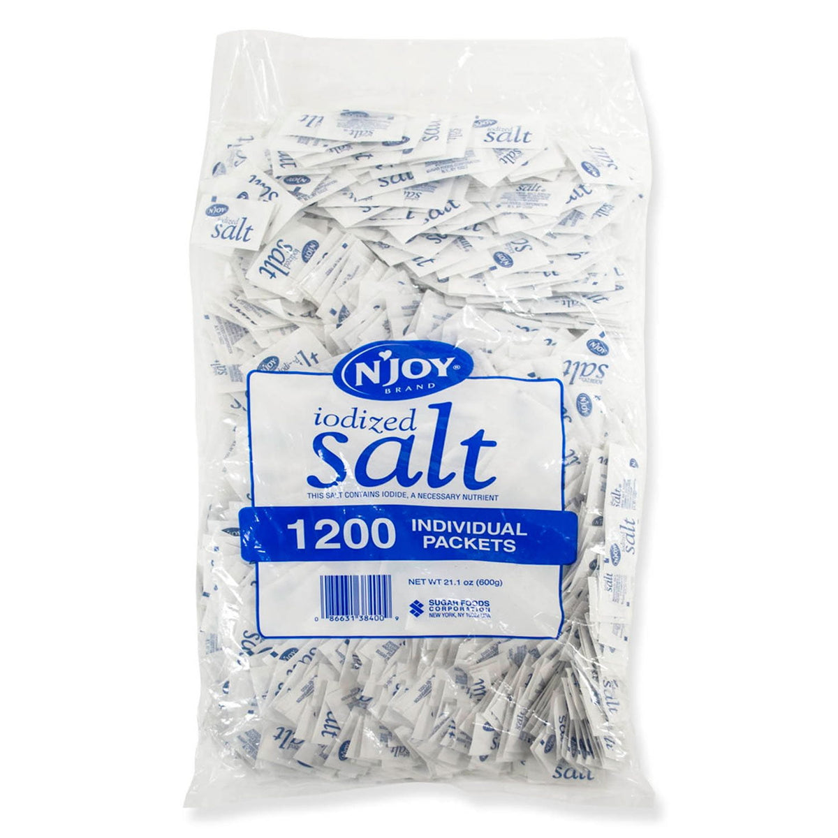 미국직구 N'Joy Iodized Salt 5g 200팩 / N'Joy Iodized Salt .5 g., 1,200 ct. 1