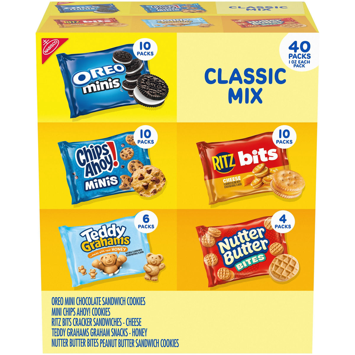 미국직구 Nabisco 과자 28g / Nabisco Classic Mix Cookie & Cracker Variety Pack, 28g, 40 pk. 1