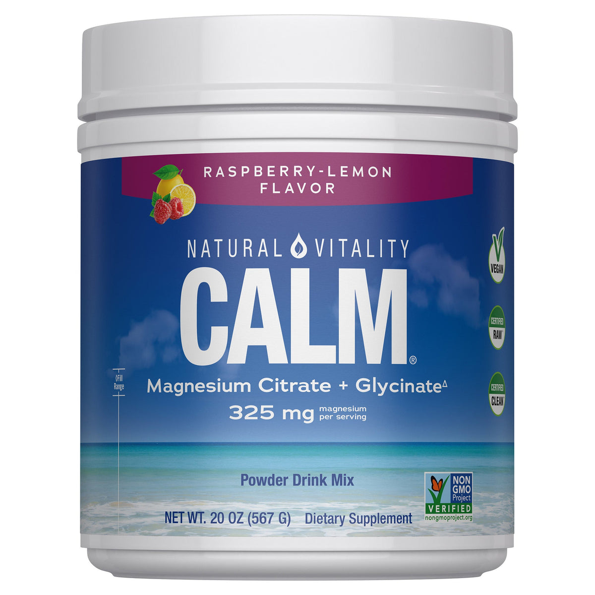 미국직구 Natural Vitality Calm / Natural Vitality Calm Magnesium Citrate + Glycinate Powder, 20 Ounces 1