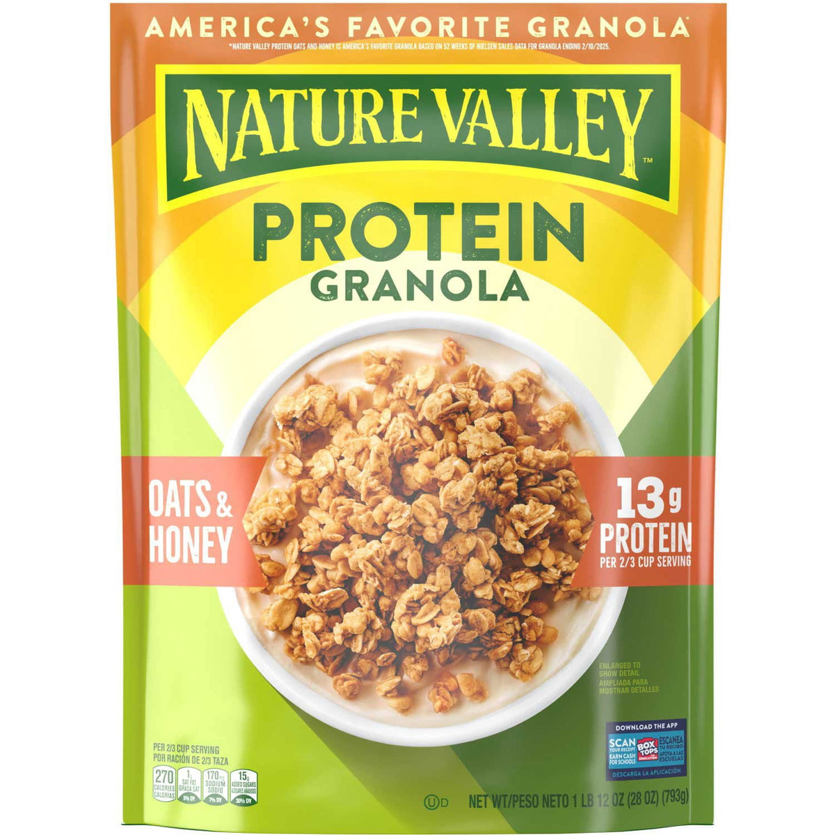 미국직구 Nature Valley Oats 794g / Nature Valley Oats 'n Honey Protein Granola, 794g 1