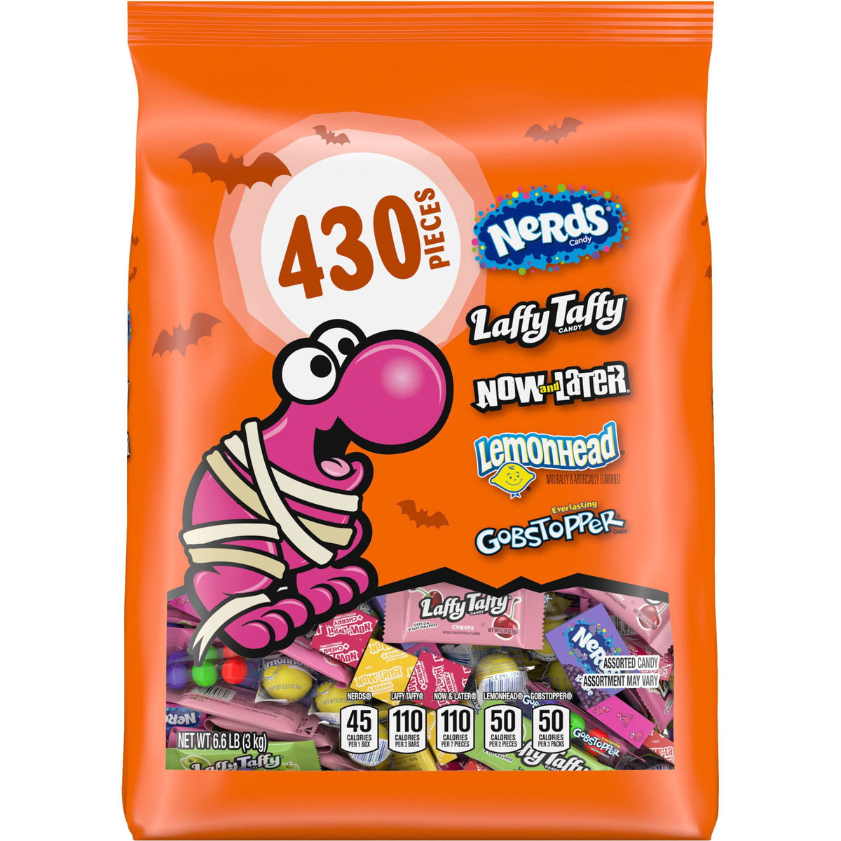 미국직구 Nerds 캔디 3.0kg / Nerds Classic Fun, Halloween Candy, Variety Mix Bag, 3.0kg, 430 pcs. 1