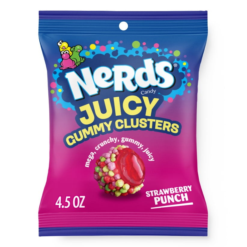 미국직구 NERDS Juicy 젤리 128g 2팩 / NERDS Juicy Gummy Clusters, Strawberry Punch, Juicy and Gummy Candy, f 1