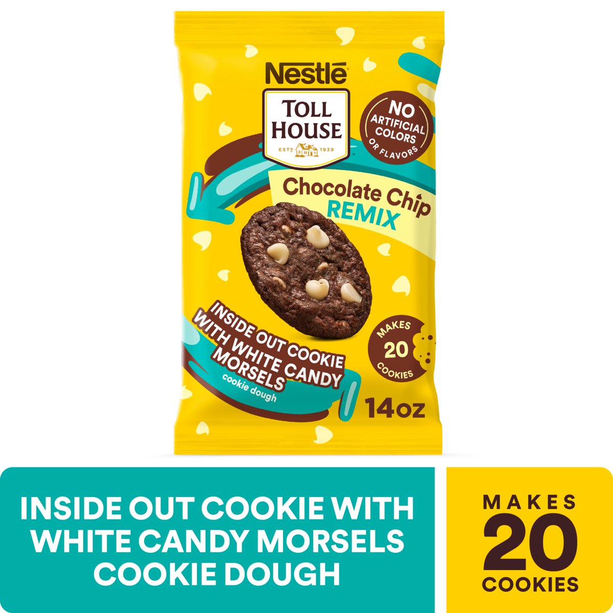 미국직구 Nestle Toll House 초콜릿 397g 2팩 / Nestle Toll House, Chocolate Chip Remix Inside Out Cookie Dough 1