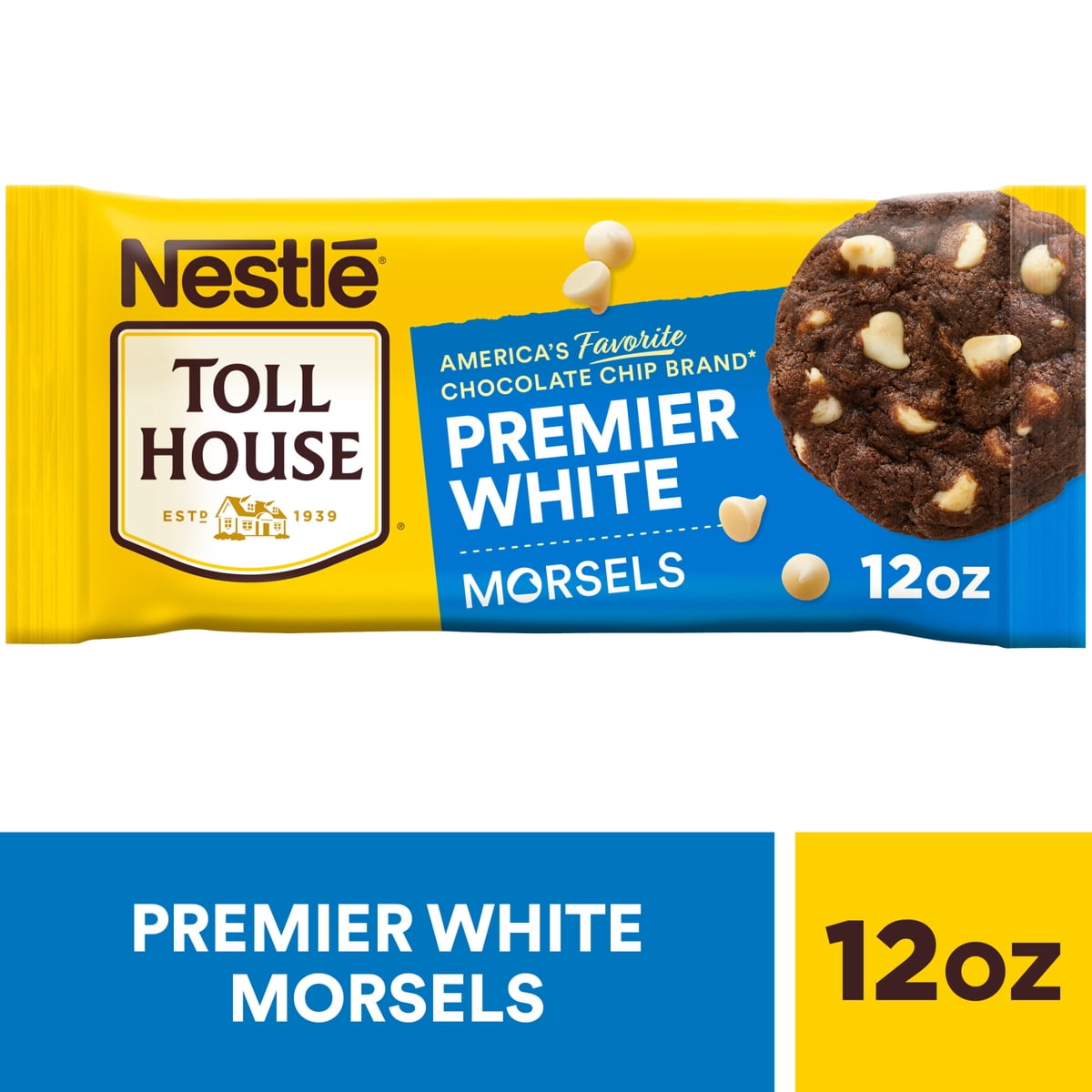 미국직구 Nestle Toll House 340g 2팩 / Nestle Toll House Premier White Regular Baking Chips, 340g Bag, 2 P 1