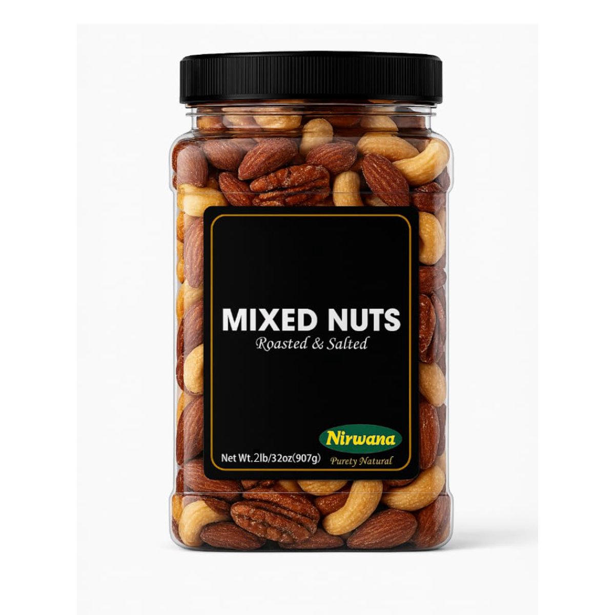 미국직구 Nirwana Mix 견과 907g / Nirwana Mix Nuts Roasted & Salted Premium Nut Blend in Resealable Jar 1