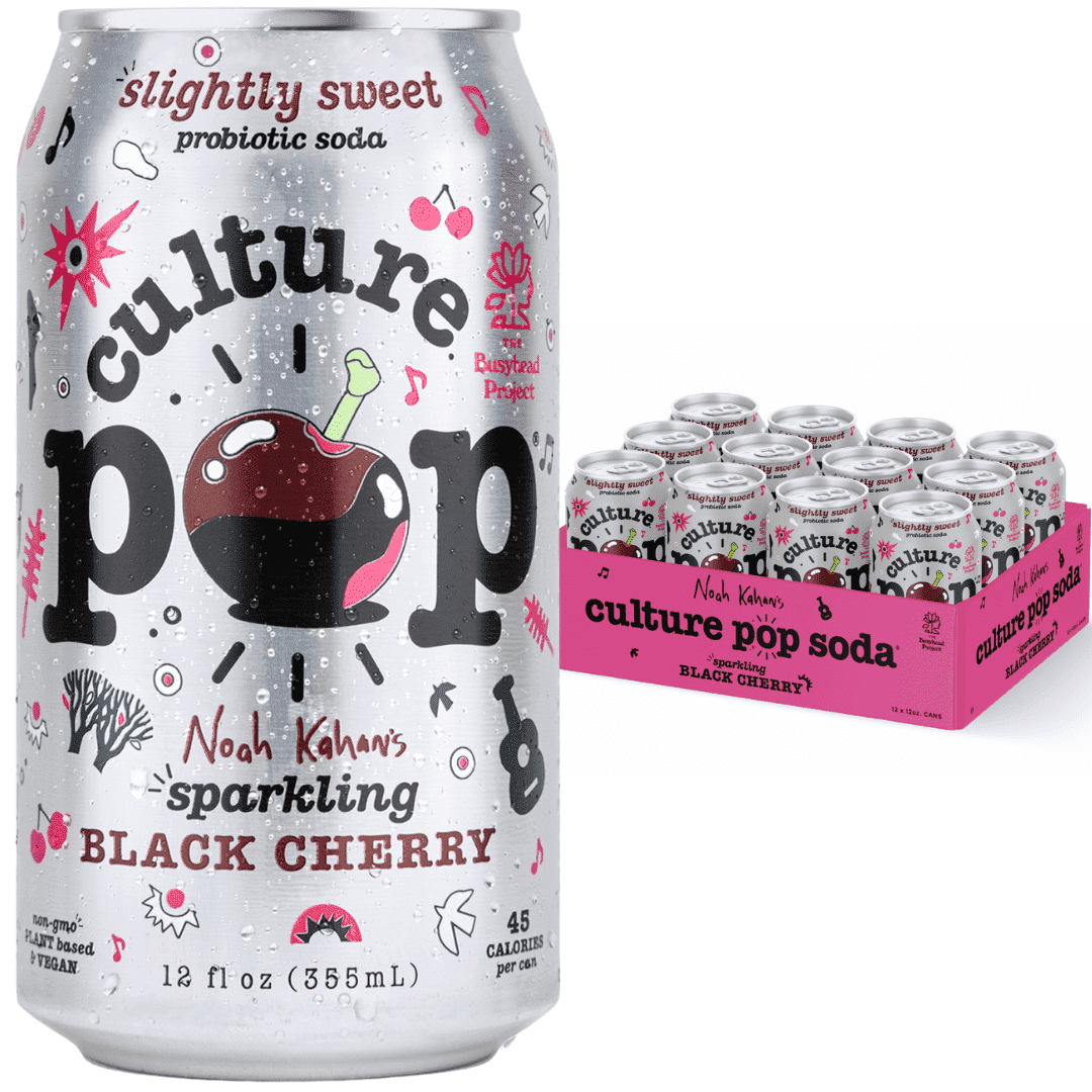 미국직구 Noah Kahan's Sparkling 유산균 355ml 12팩 / Noah Kahan's Sparkling Black Cherry Culture Pop Soda, Pr 1