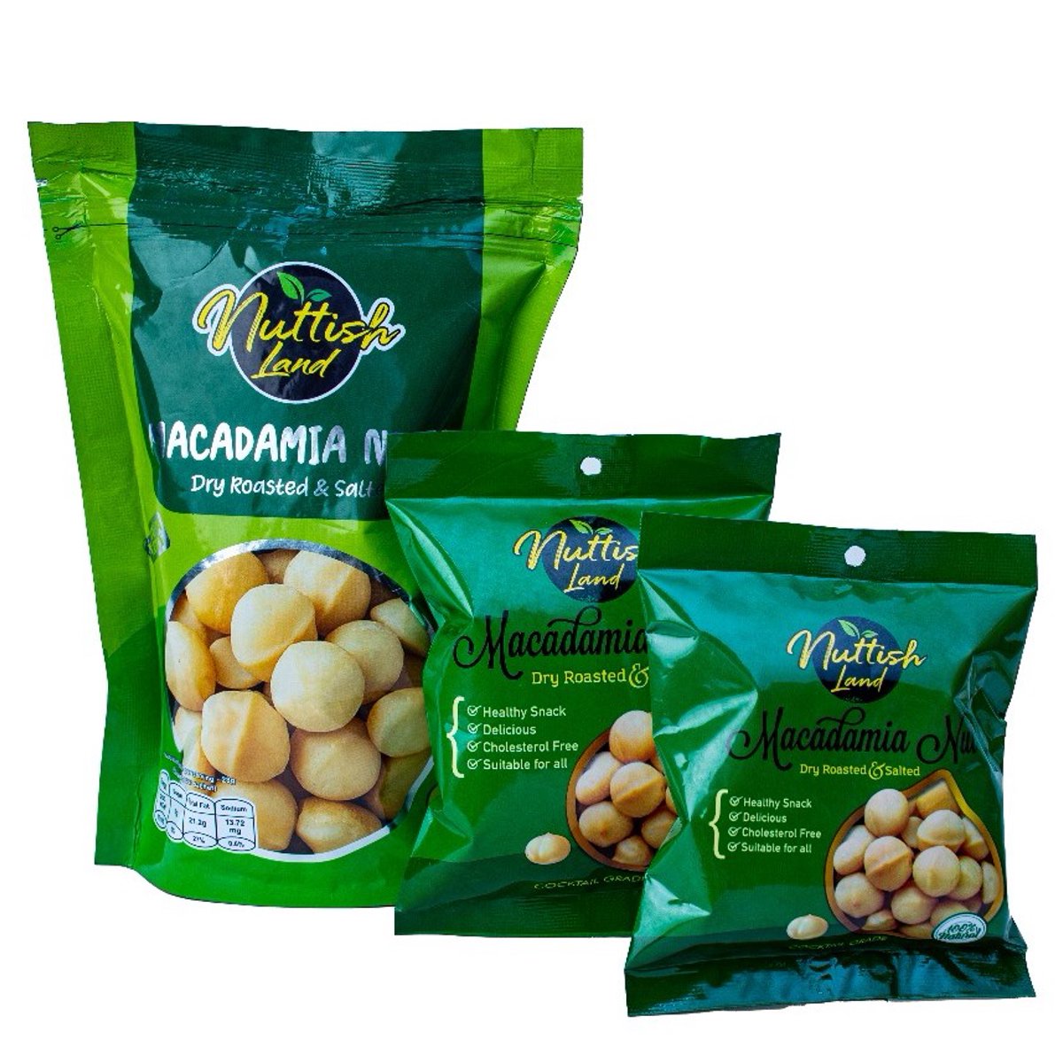 미국직구 Nuttish Land Roasted 견과 100g 4팩 / Nuttish Land Roasted & Salted Macadamia Nuts - 4-Pack, 100g b 1