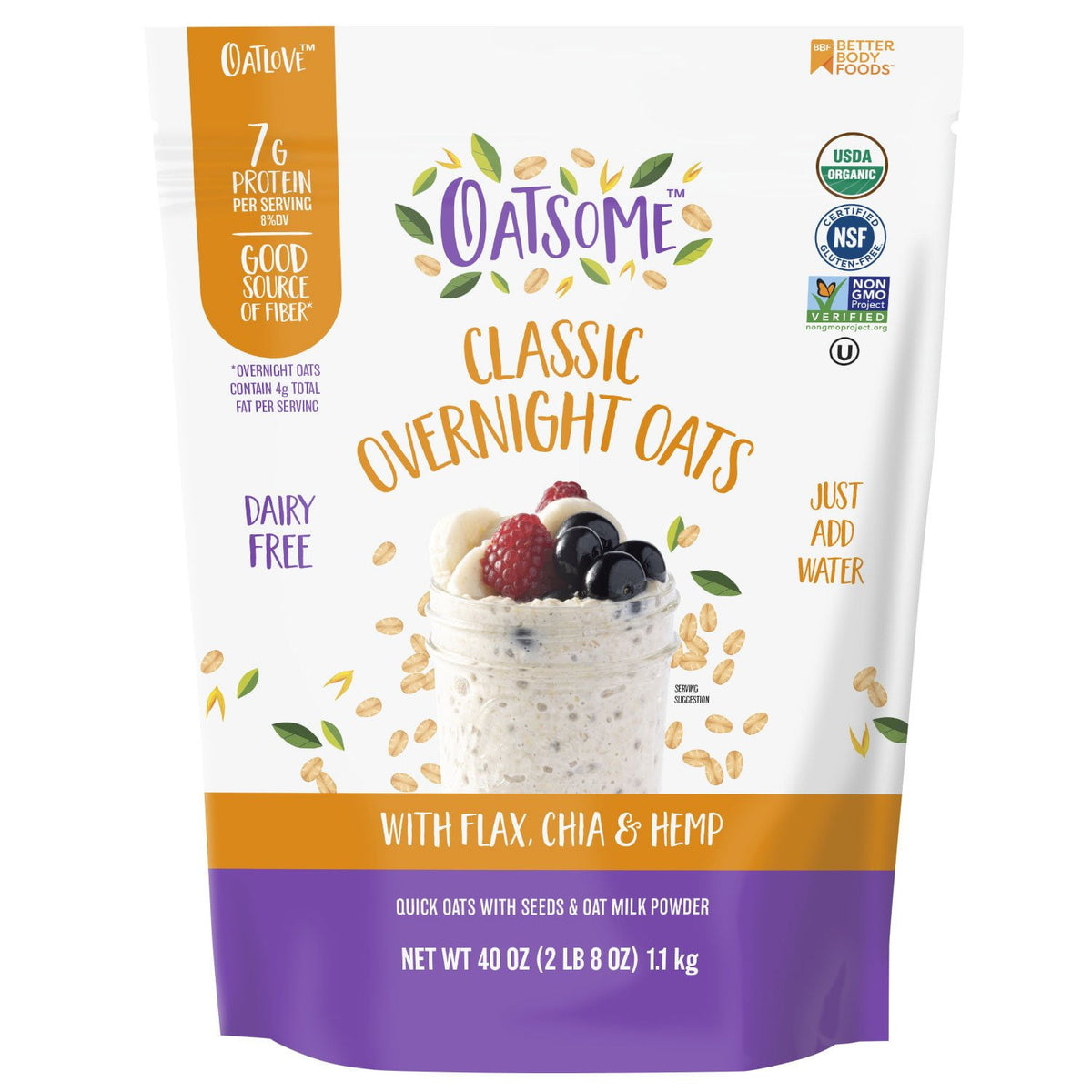 미국직구 Oatsome / Oatsome Classic Overnight Oats, 2.5 lbs. 1