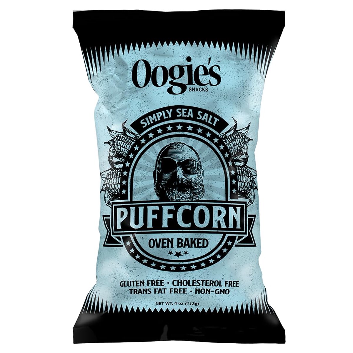 미국직구 Oogie's Snacks Gluten-Free 113g / Oogie's Snacks Gluten-Free Simply Sea Salt Puffcorn, 113g Big 1