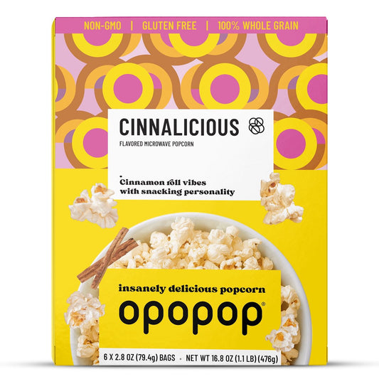 미국직구 Opopop Microwave Popcorn 79g 6팩 / Opopop Microwave Popcorn Cinnalicious Flavor 79g/6ct 1