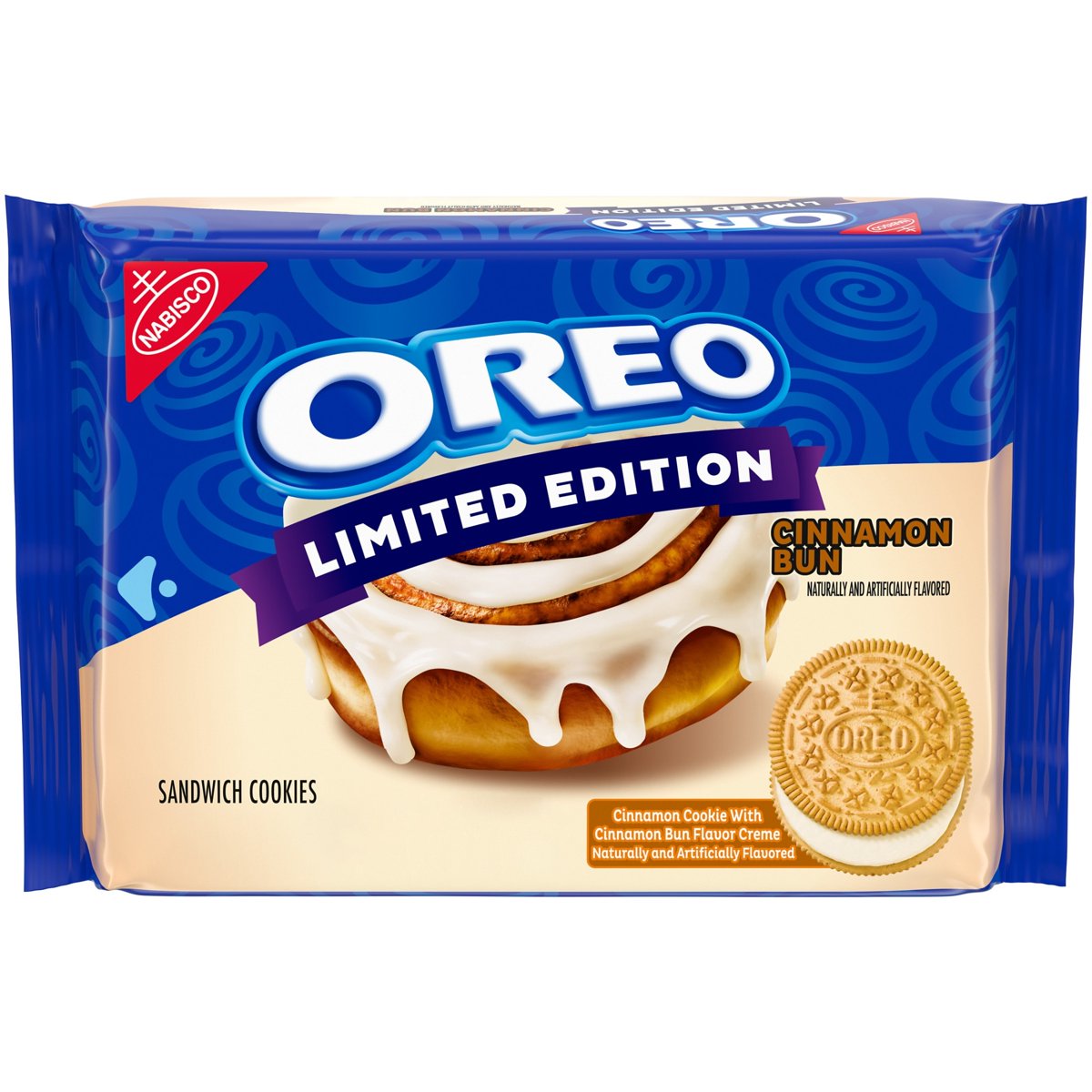미국직구 OREO Cinnamon Bun 과자 303g 2팩 / OREO Cinnamon Bun Sandwich Cookies, Limited Edition, 303g, 2 Pac 1