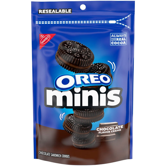 미국직구 OREO Minis 초콜릿 227g 2팩 / OREO Minis Chocolate Creme Chocolate Sandwich Cookies, 227g, 2 Pack Bu 1