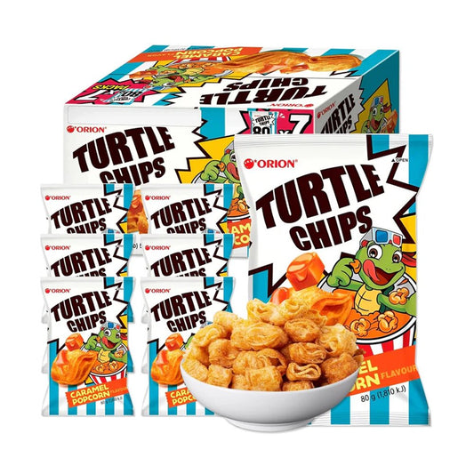 미국직구 Orion Turtle Chips 80g 7팩 / Orion Turtle Chips Caramel Popcorn 7 pack x 80g bags 1