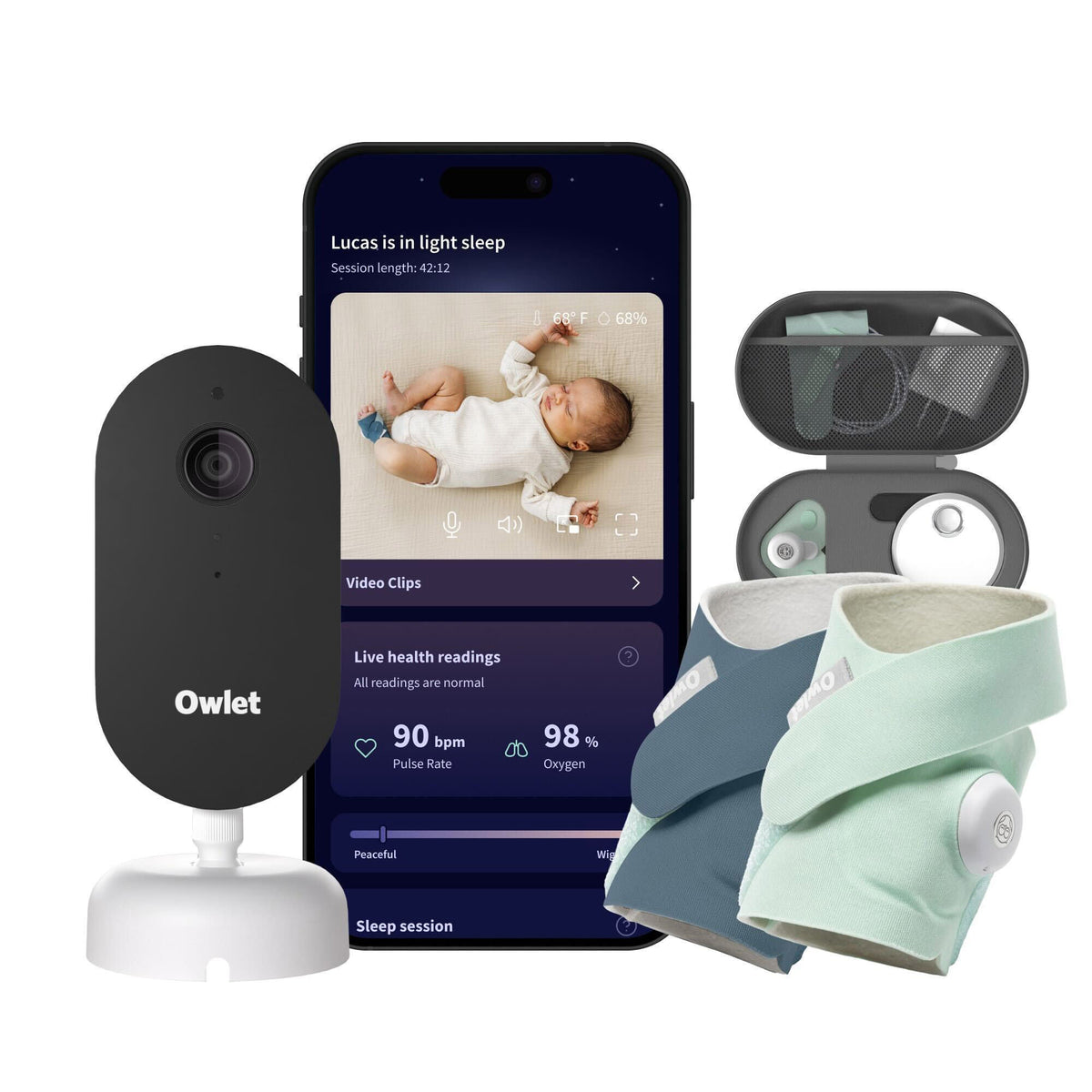 미국직구 Owlet Dream Duo / Owlet Dream Duo Ultimate Smart Baby Monitor Bundle 1