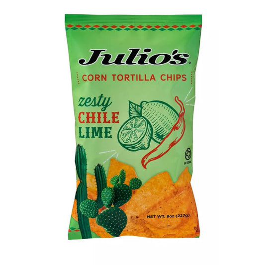 미국직구 227g 12팩 / (Pack Of 12) Julio's Chip Tortilla Chile Lime 227g 1