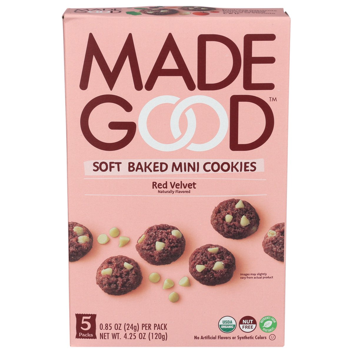 미국직구 과자 120g 12팩 / (Pack Of 12) Madegood Cookie Mini Red Velvet 120g 1