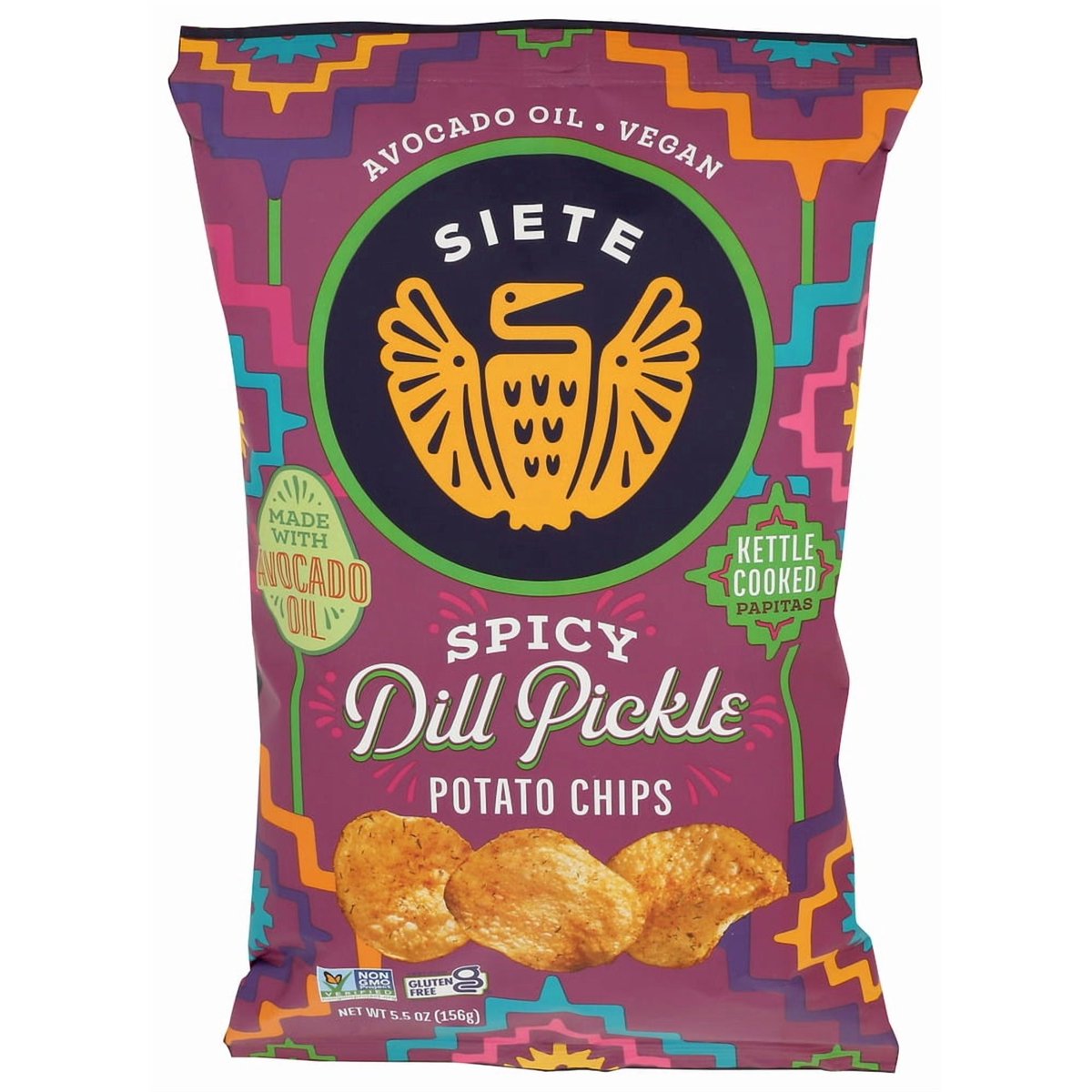 미국직구 156g 12팩 / (Pack Of 12) Siete Potato Chips Spicy Dill Pickle 156g 1